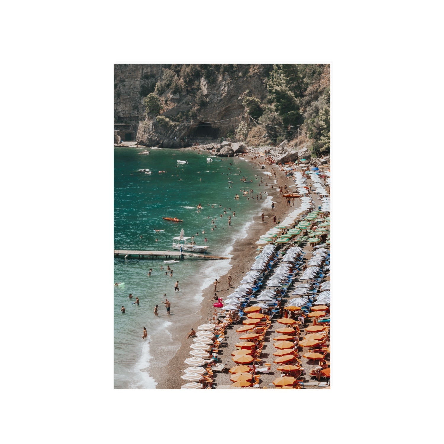 Ocean's Playground Positano decor wall art 24 x 36 in unframed fine art print