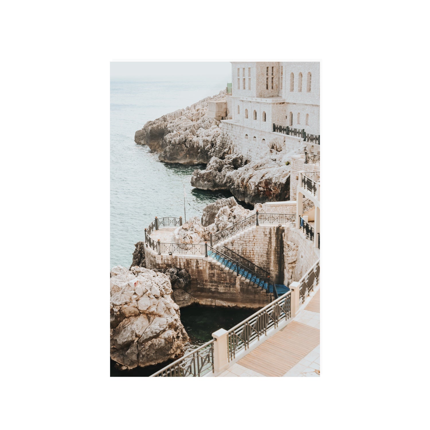Wellness Centre Puglia coastal wall art 24 x 36 in unframed fine art print