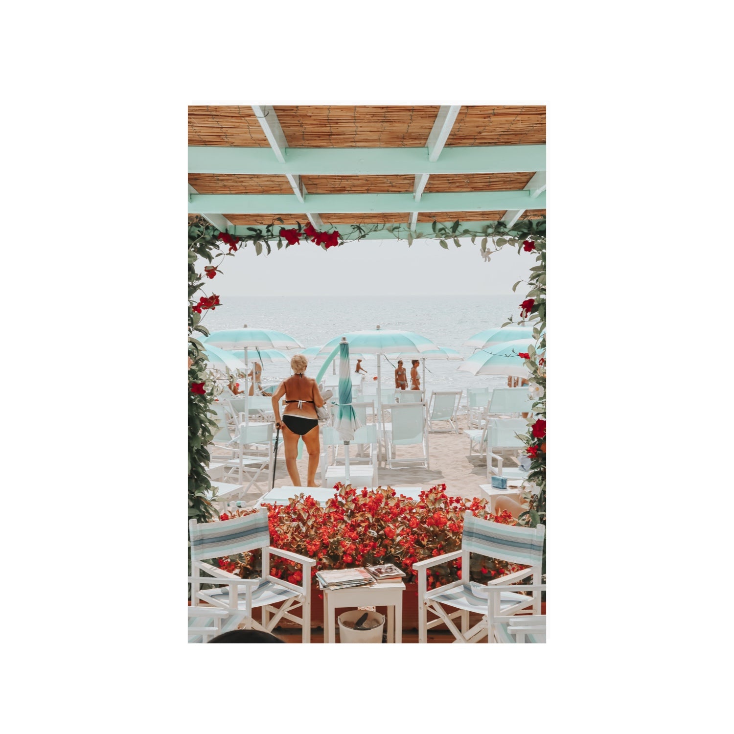 Nonna's Italian Escape Alassio Italian wall art 24 x 36 in unframed fine art print