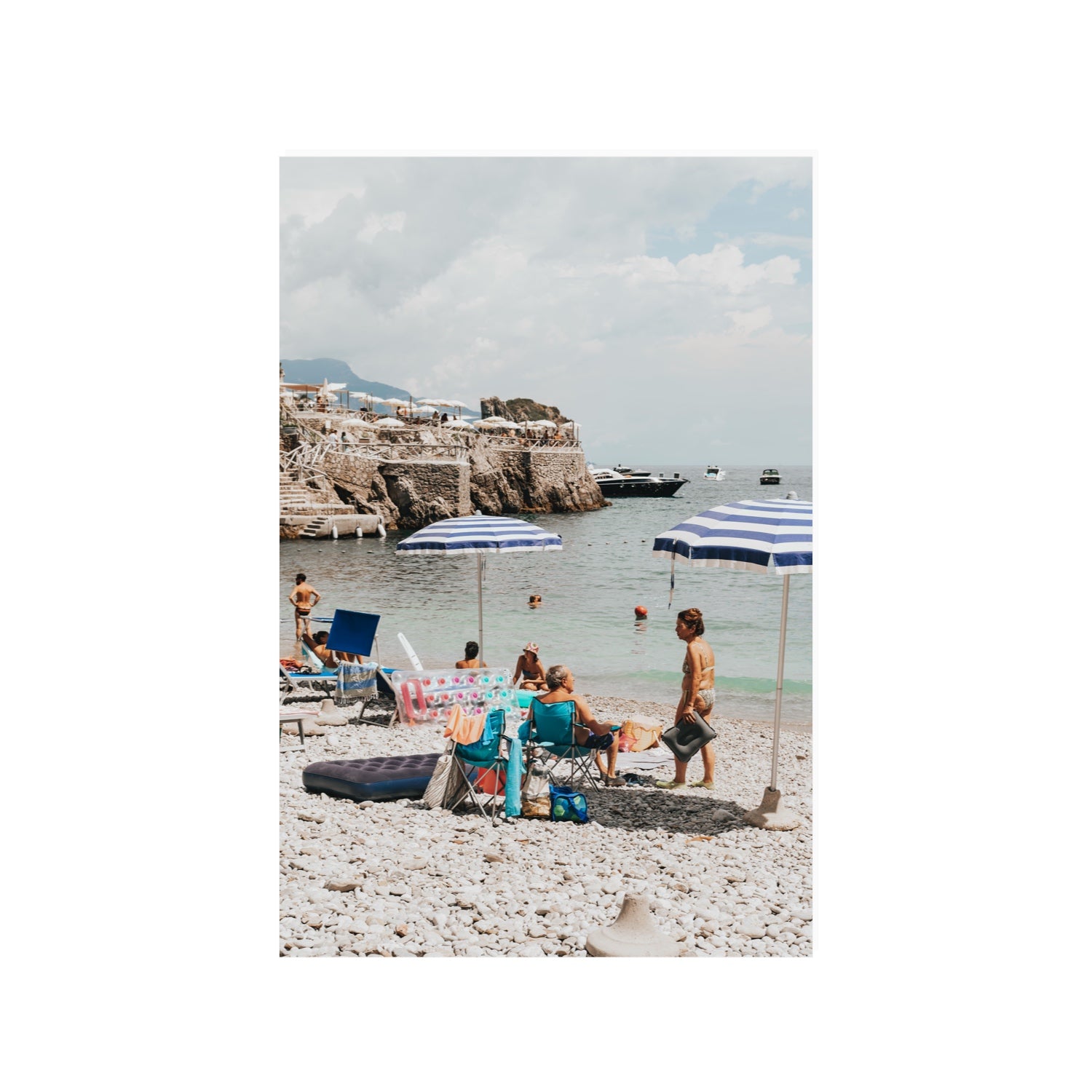 Couple Goals Nerano Amalfi Coast coastal wall art 24 x 36 in unframed fine art print