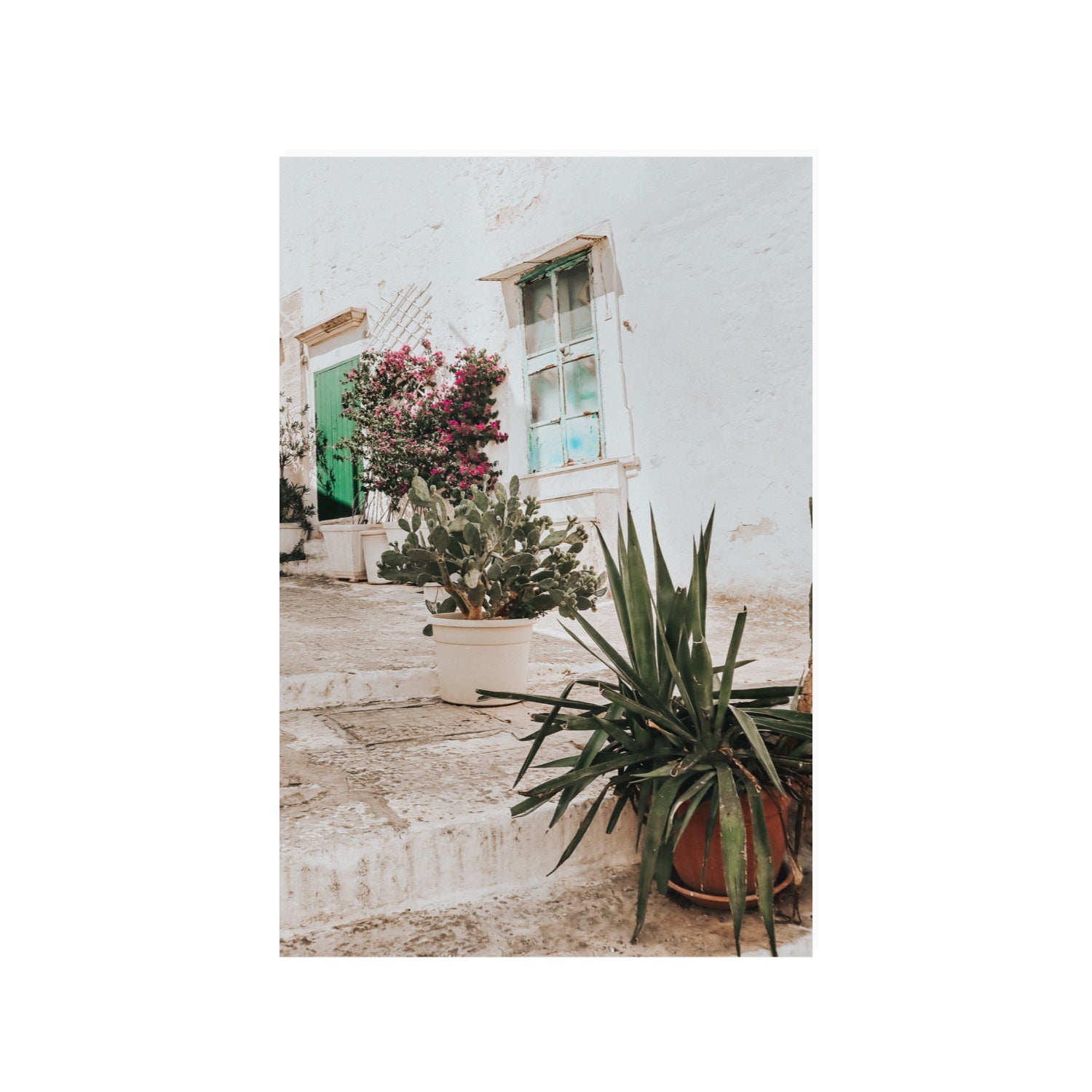 Giardino Segreto Puglia Ostuni wall art 24 x 36 in unframed fine art print