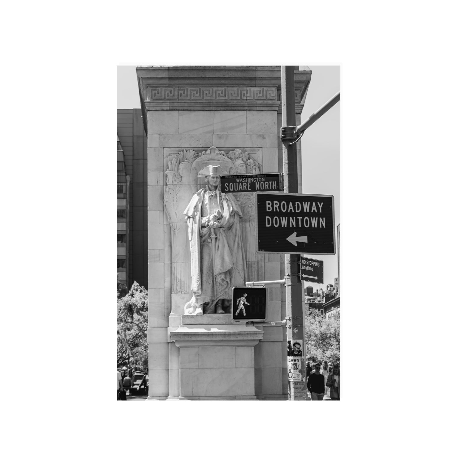 Silent Sentinels New York NYC Black & White wall art 24 x 36 in unframed fine art print
