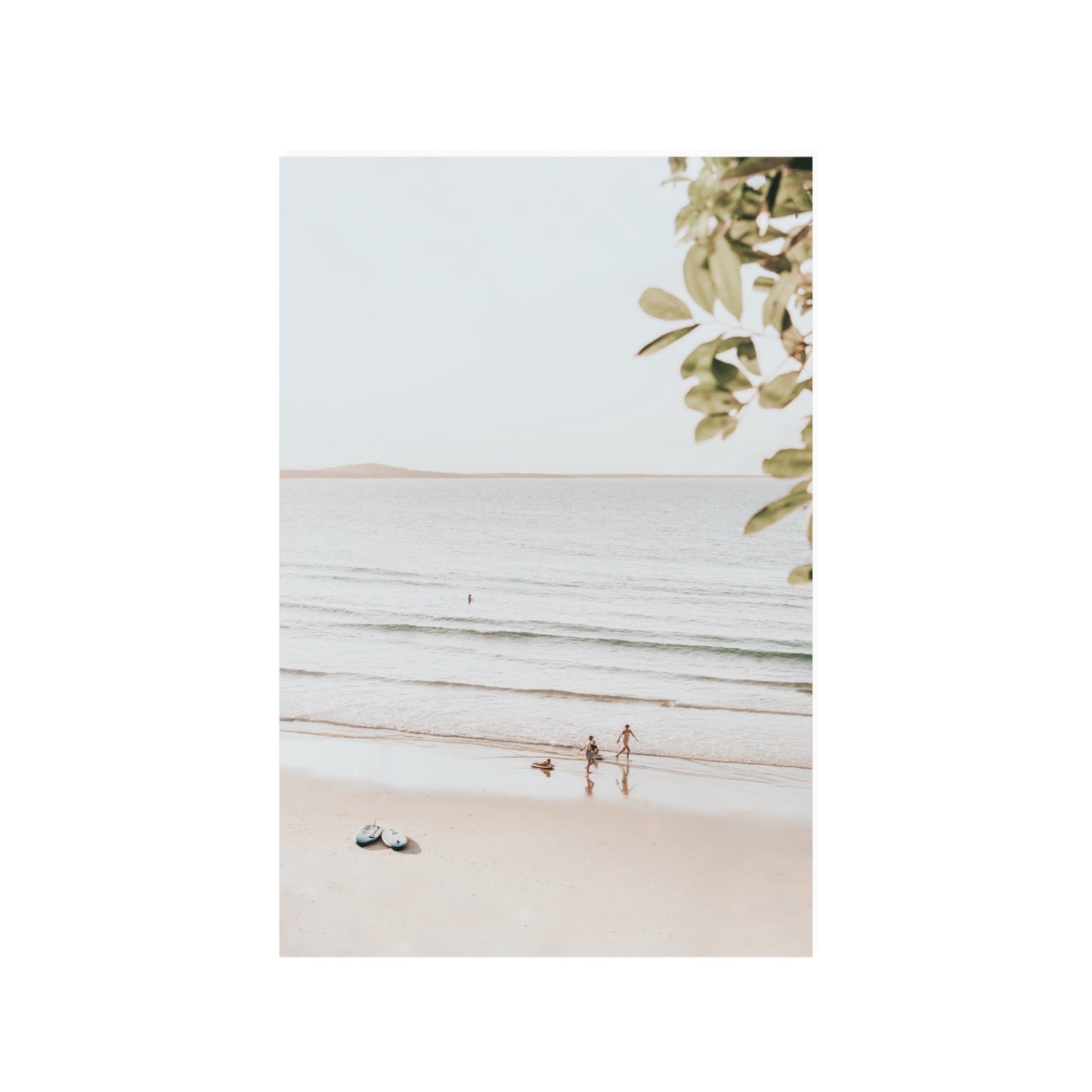 Walking On Sunshine fine art print, Noosa, Australia, coastal scenes artwork, 24 x 36 in, Unframed, Fine Art Print