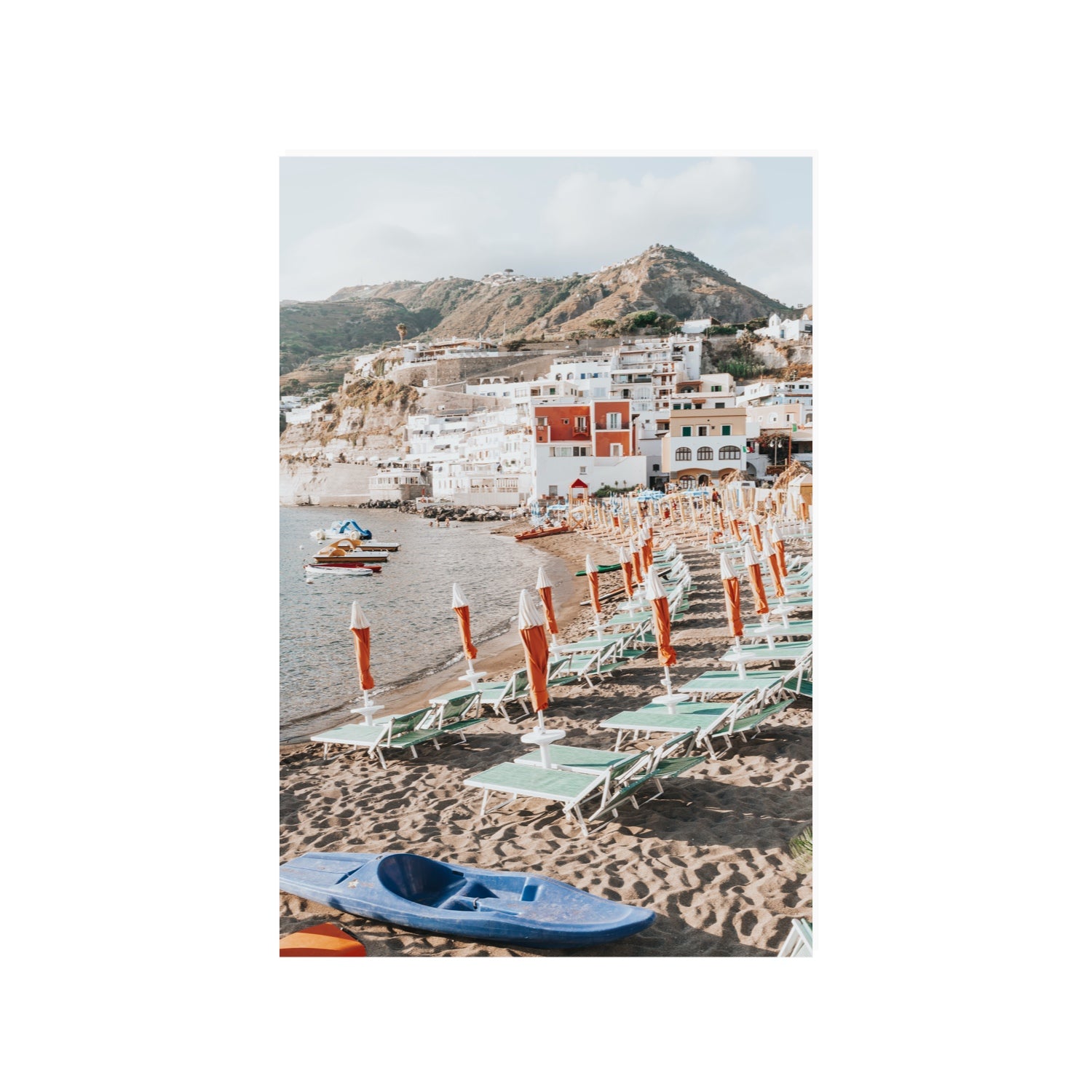 L'Isola del Paradiso Ischia Mediterranean wall art 24 x 36 in unframed fine art print