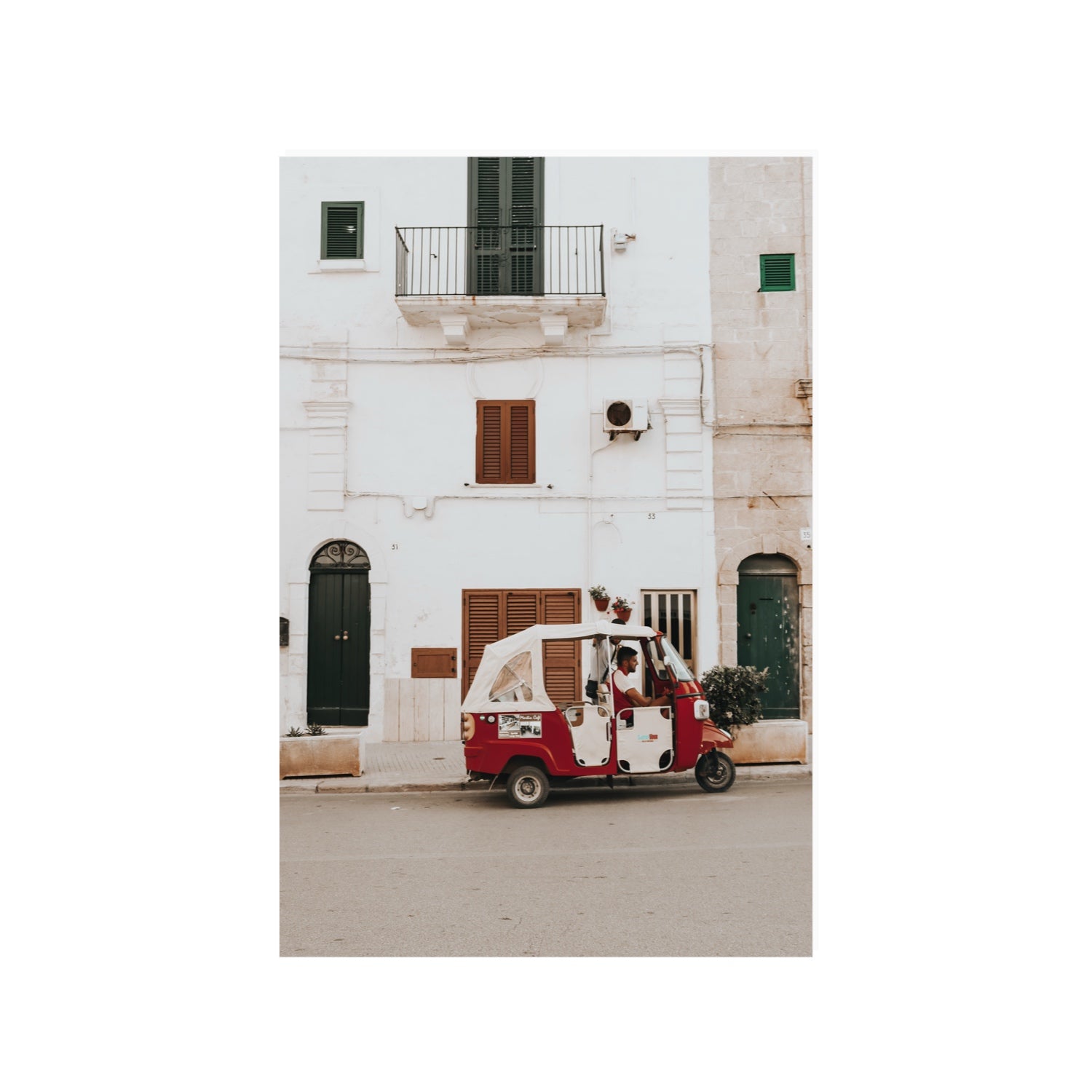 Groovy Piaggio Puglia Italian wall art 24 x 36 in unframed fine art print
