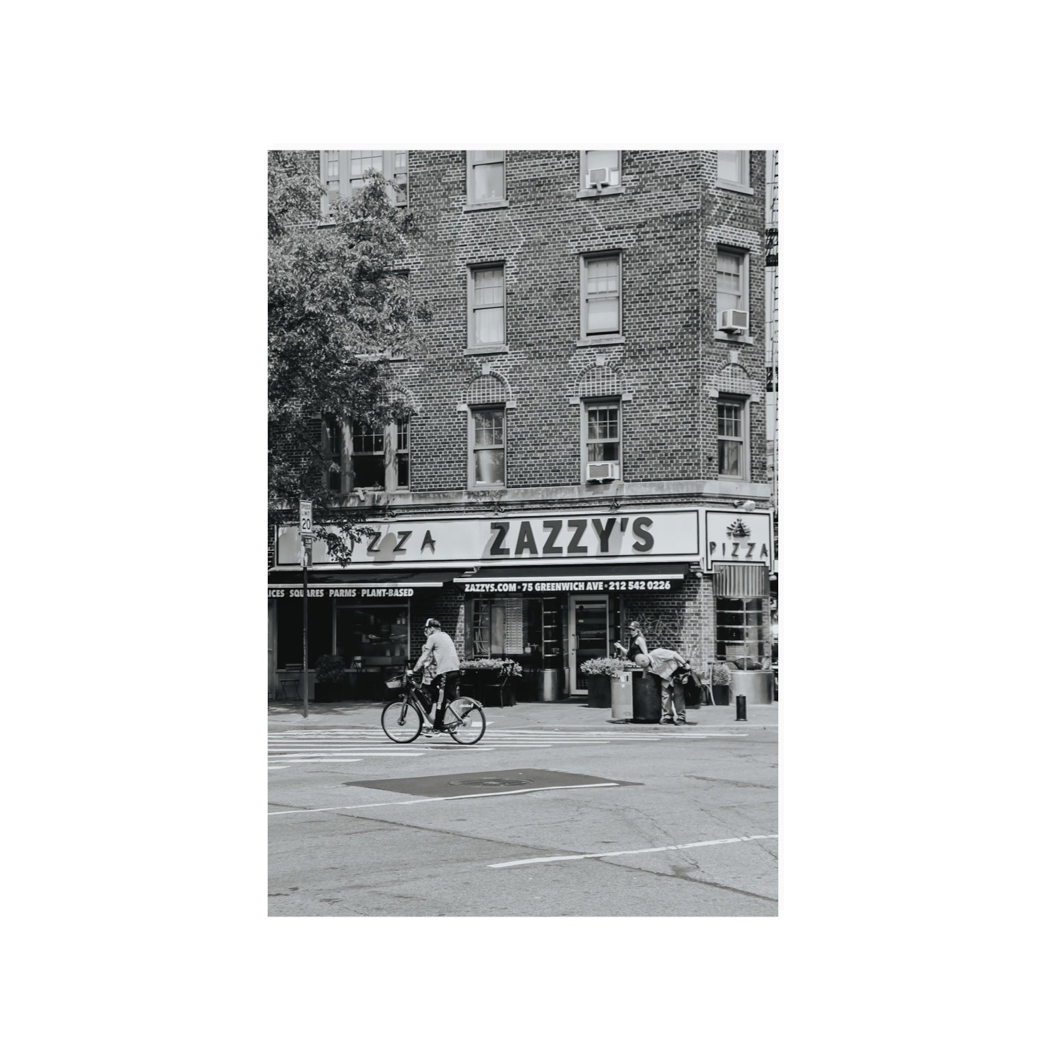 Zazzy's New York NYC Black & White wall art 24 x 36 in unframed fine art print