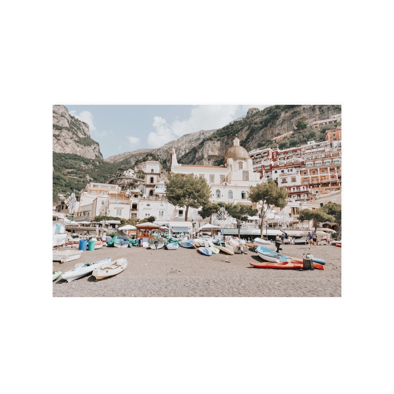 Pastel Paradise fine art print, Positano, Italy, 24 x 36 in, Unframed, Fine Art Print