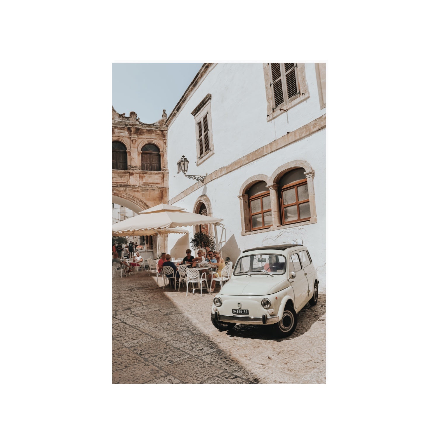 Piazza di Ostuni Puglia Italian wall art 24 x 36 in unframed fine art print