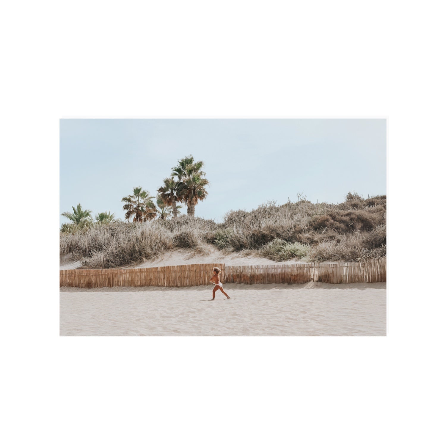 Ragazza Da Spiaggia Puglia beach Italian fine art print 24 x 36 in unframed fine art print