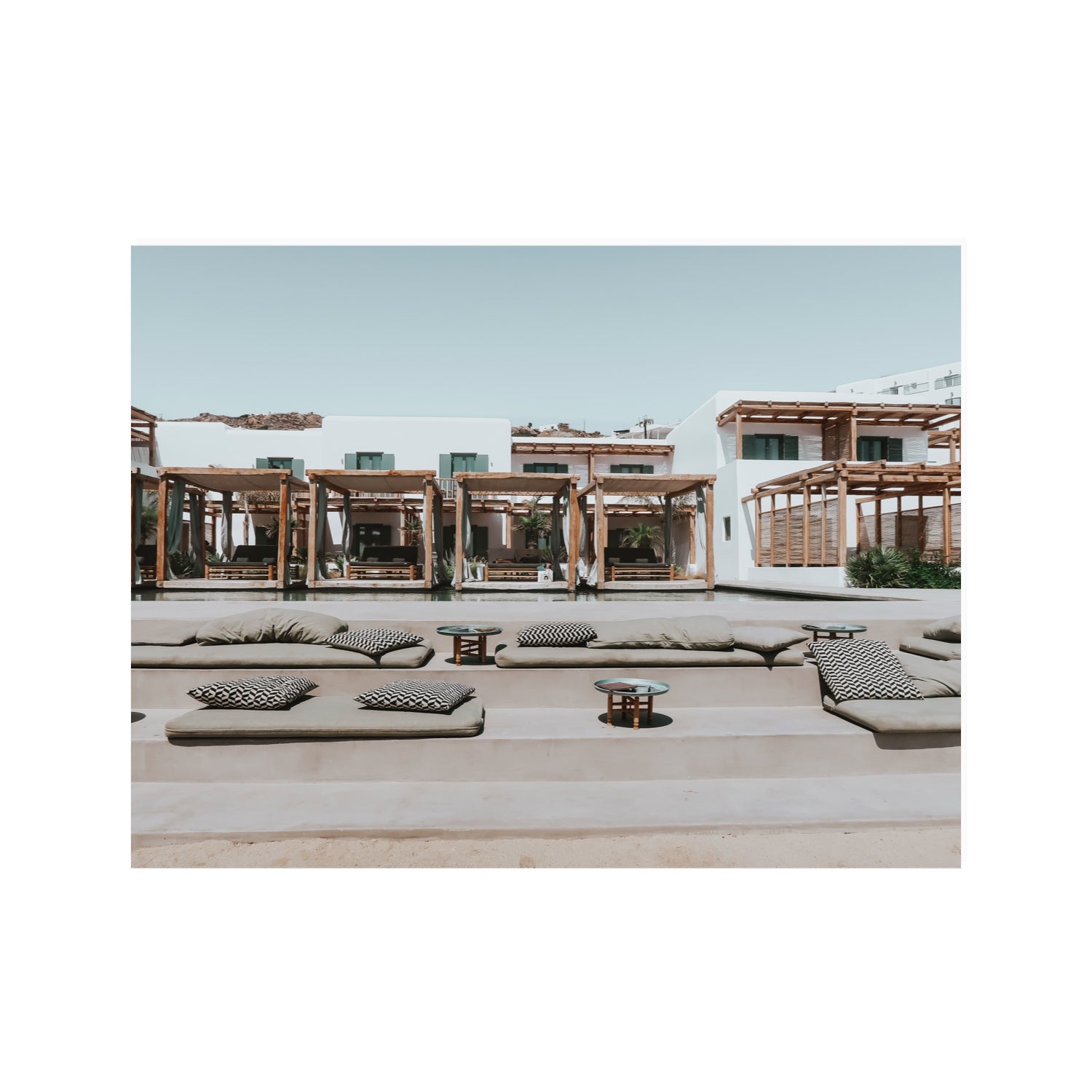 Platis Gialos fine art print, Mykonos, Greece, 30 x 40 in, Unframed, Fine Art Print