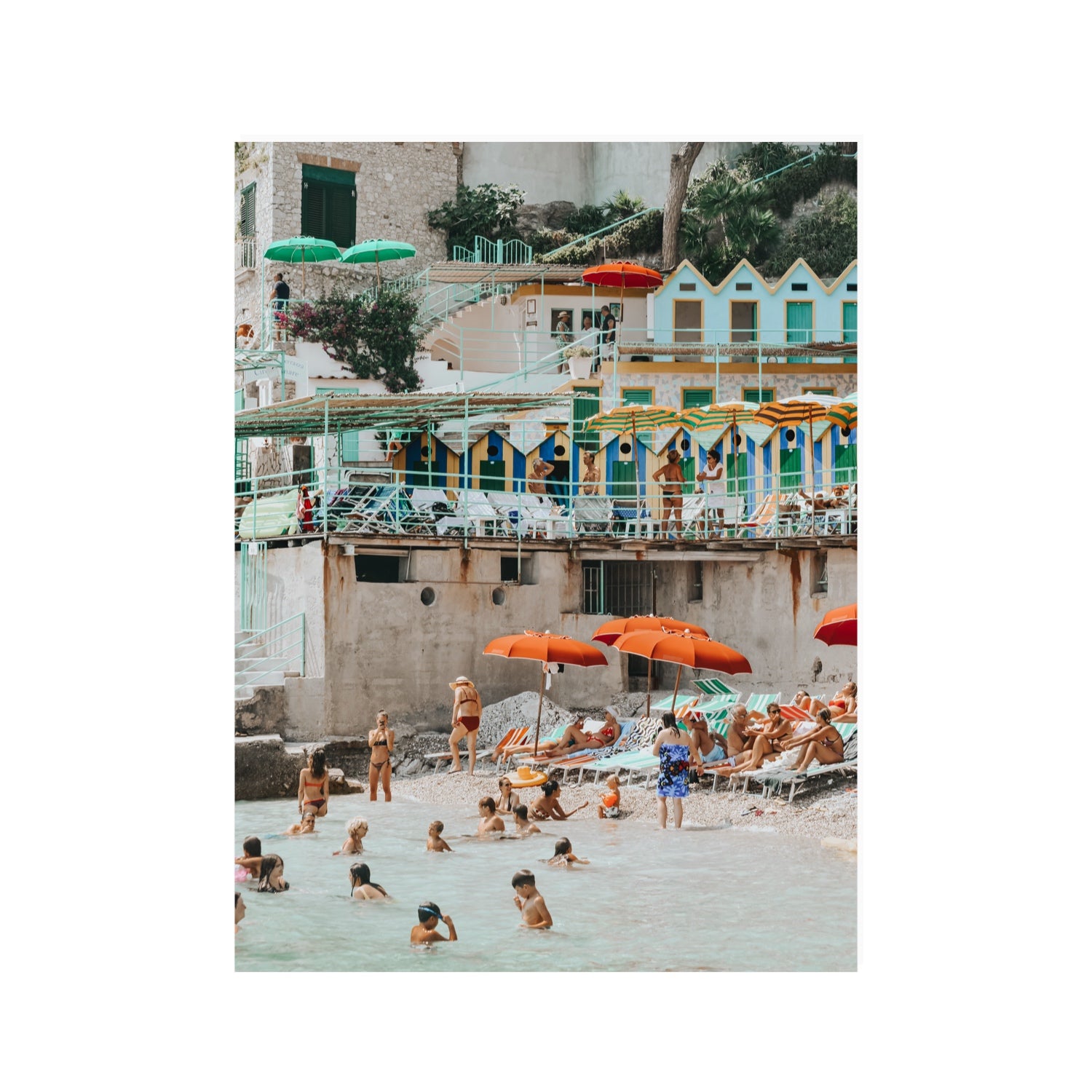 Kaleidoscope fine art print, Capri, Italy, 30 x 40 in, Unframed, Fine Art Print