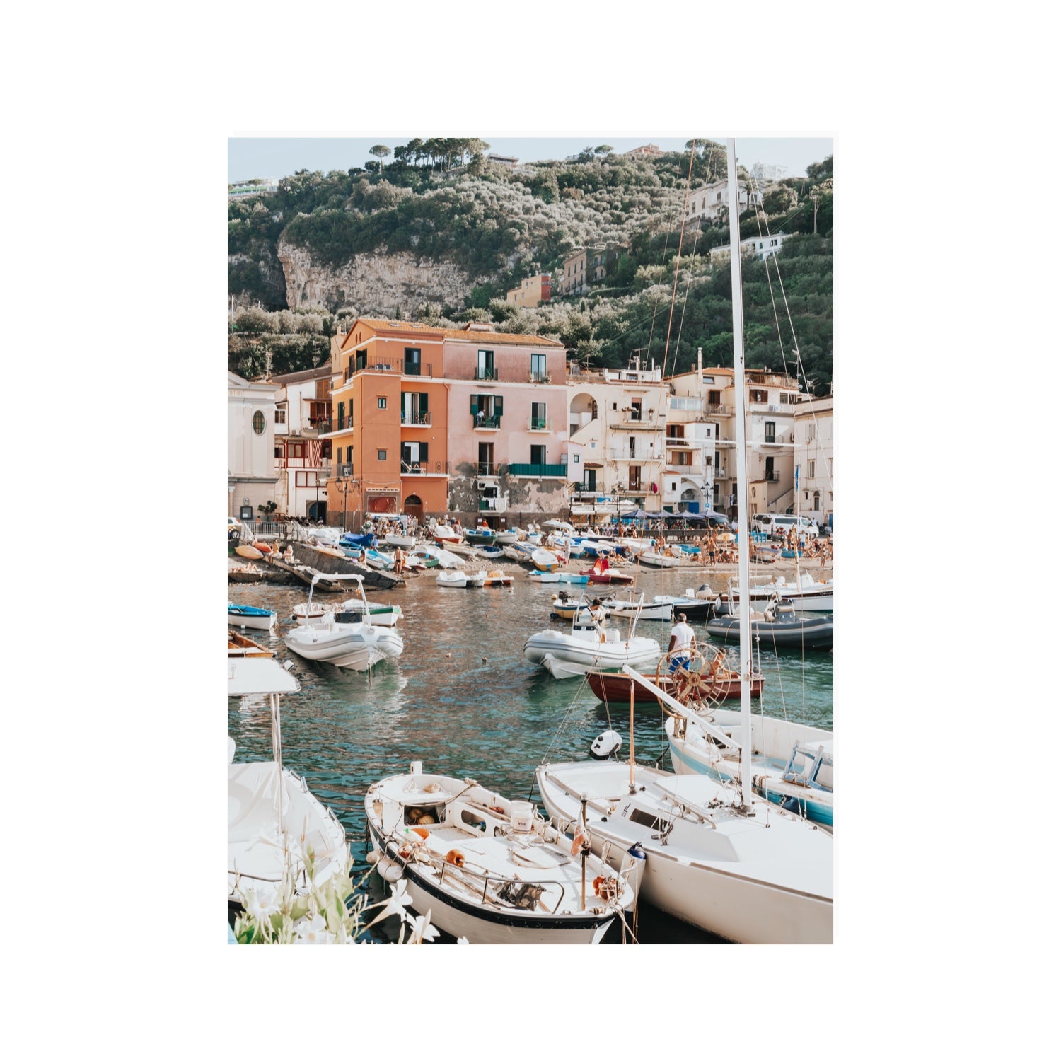 Marina Grande Sorrento coastal Italian wall art 30 x 40 in unframed fine art print