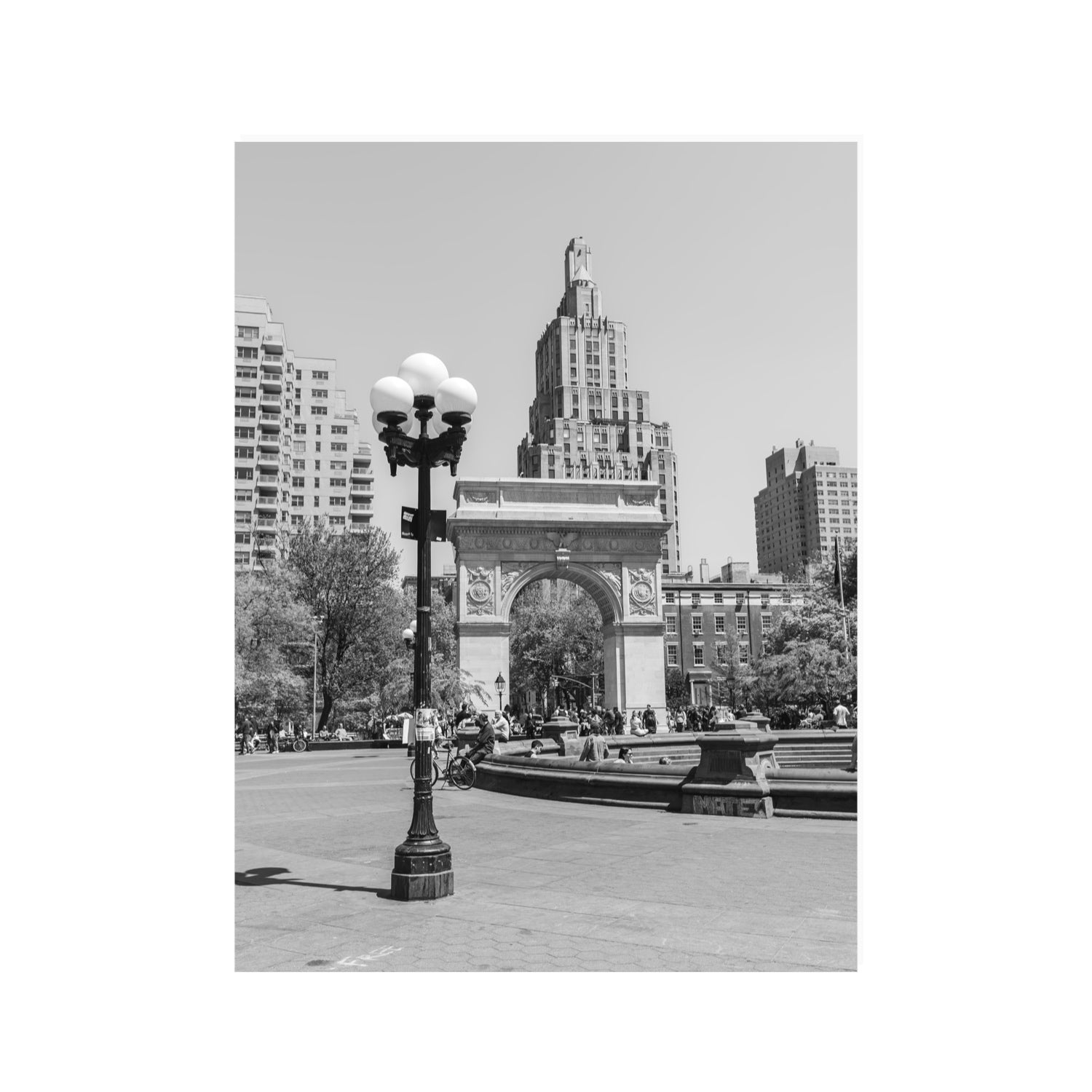 Pole Position New York NYC Black & White wall art 30 x 40 in unframed fine art print