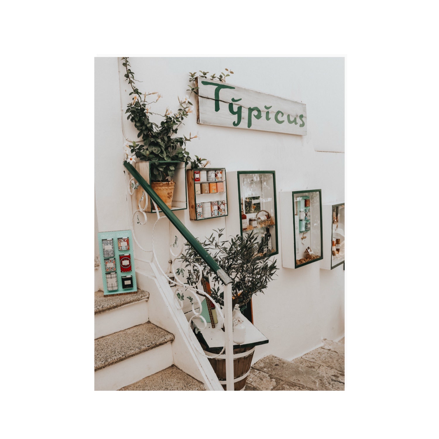 Il Negozio Puglia Ostuni wall art 30 x 40 in unframed fine art print