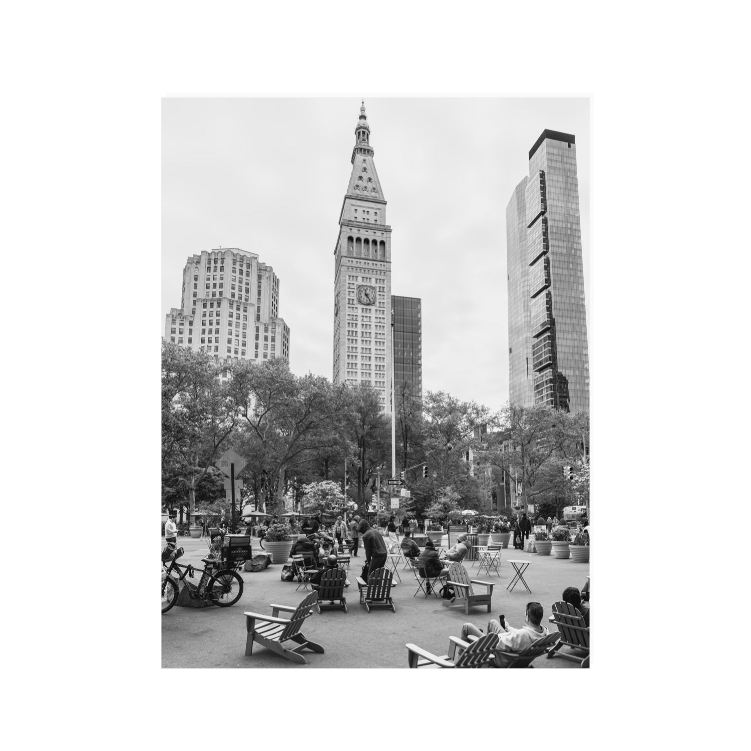 Timeless New York New York NYC Black & White wall art 30 x 40 in unframed fine art print
