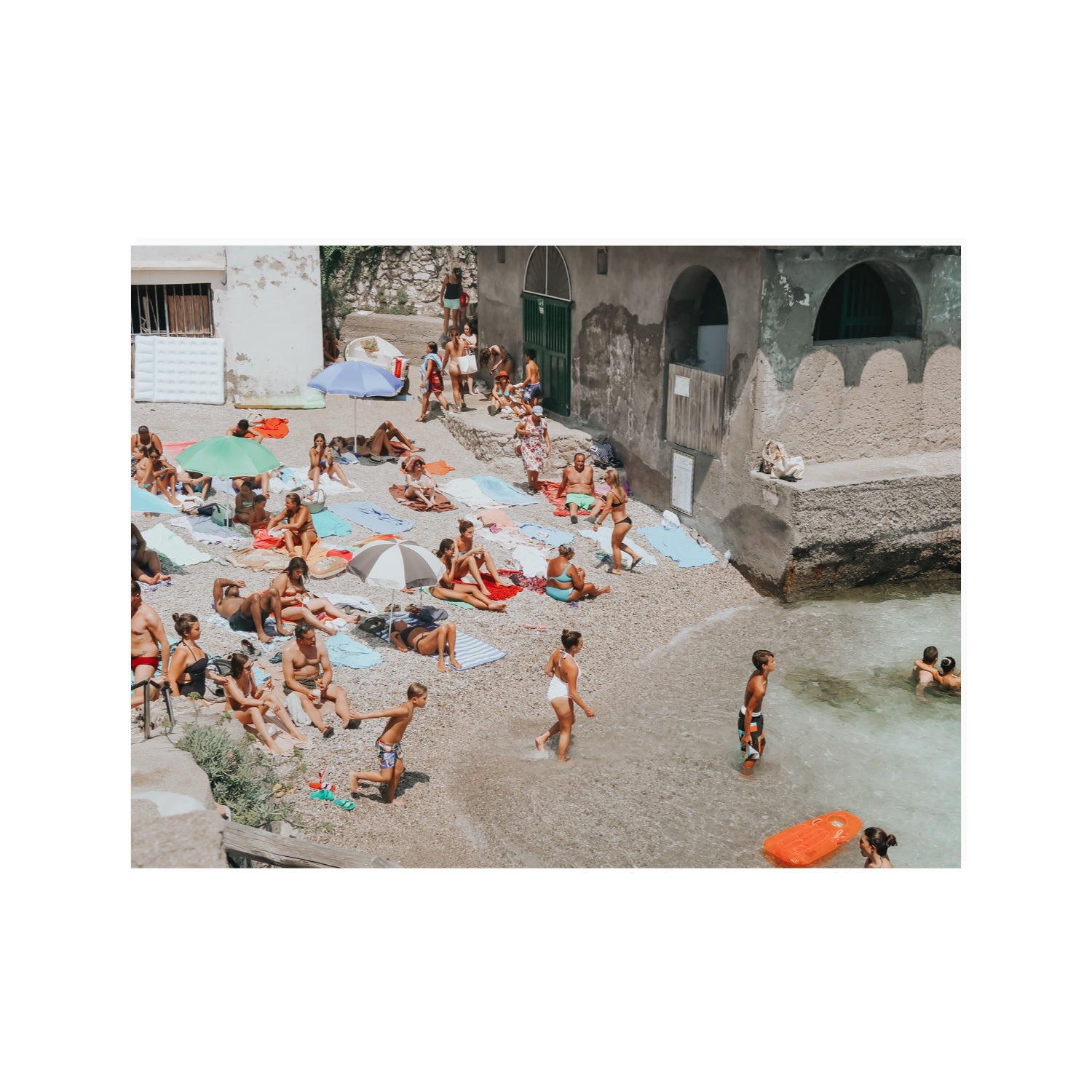 Heatwave Capri beach coastal wall art 30 x 40 in unframed fine art print