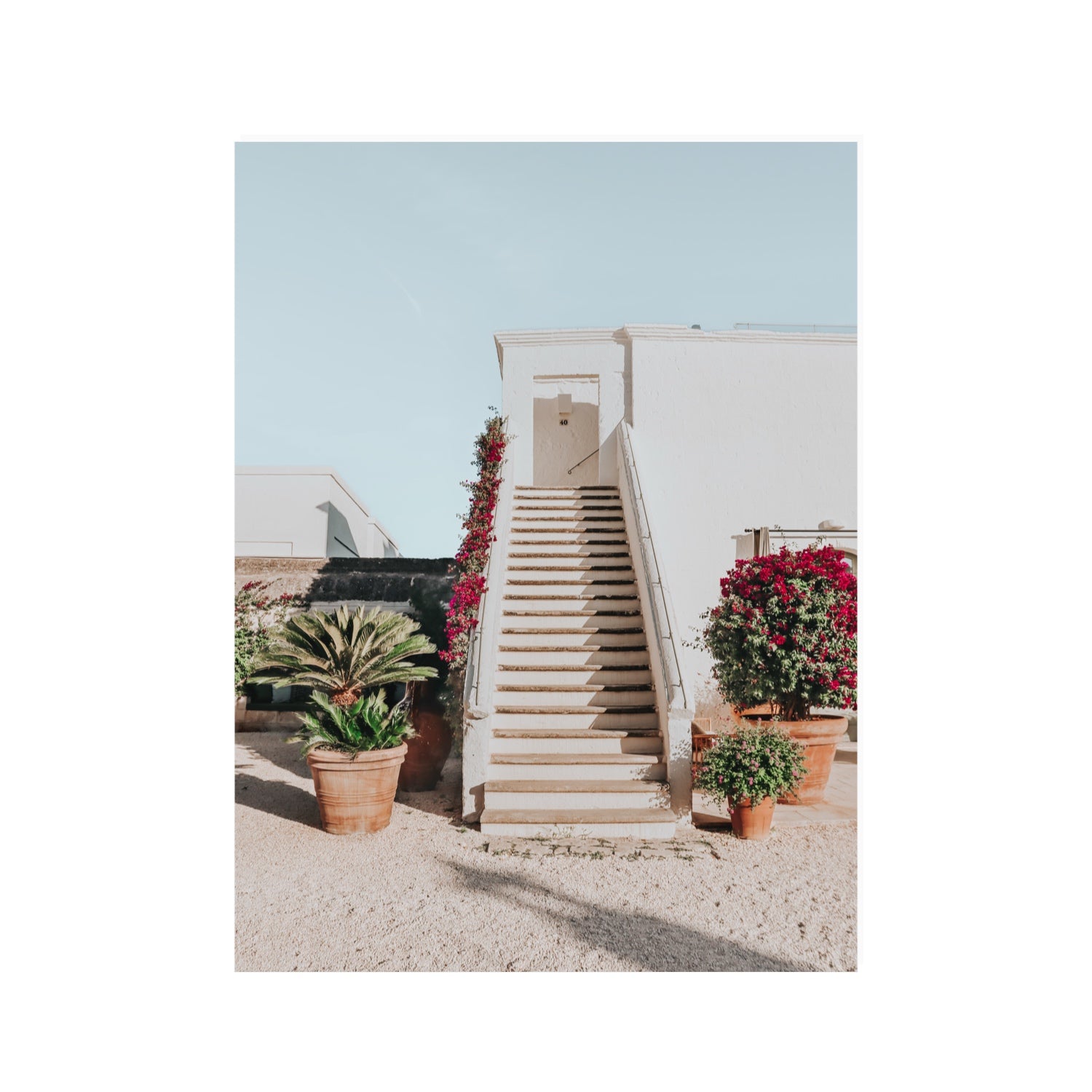 Tranquil Ascent Puglia Italian wall art 30 x 40 in unframed fine art print