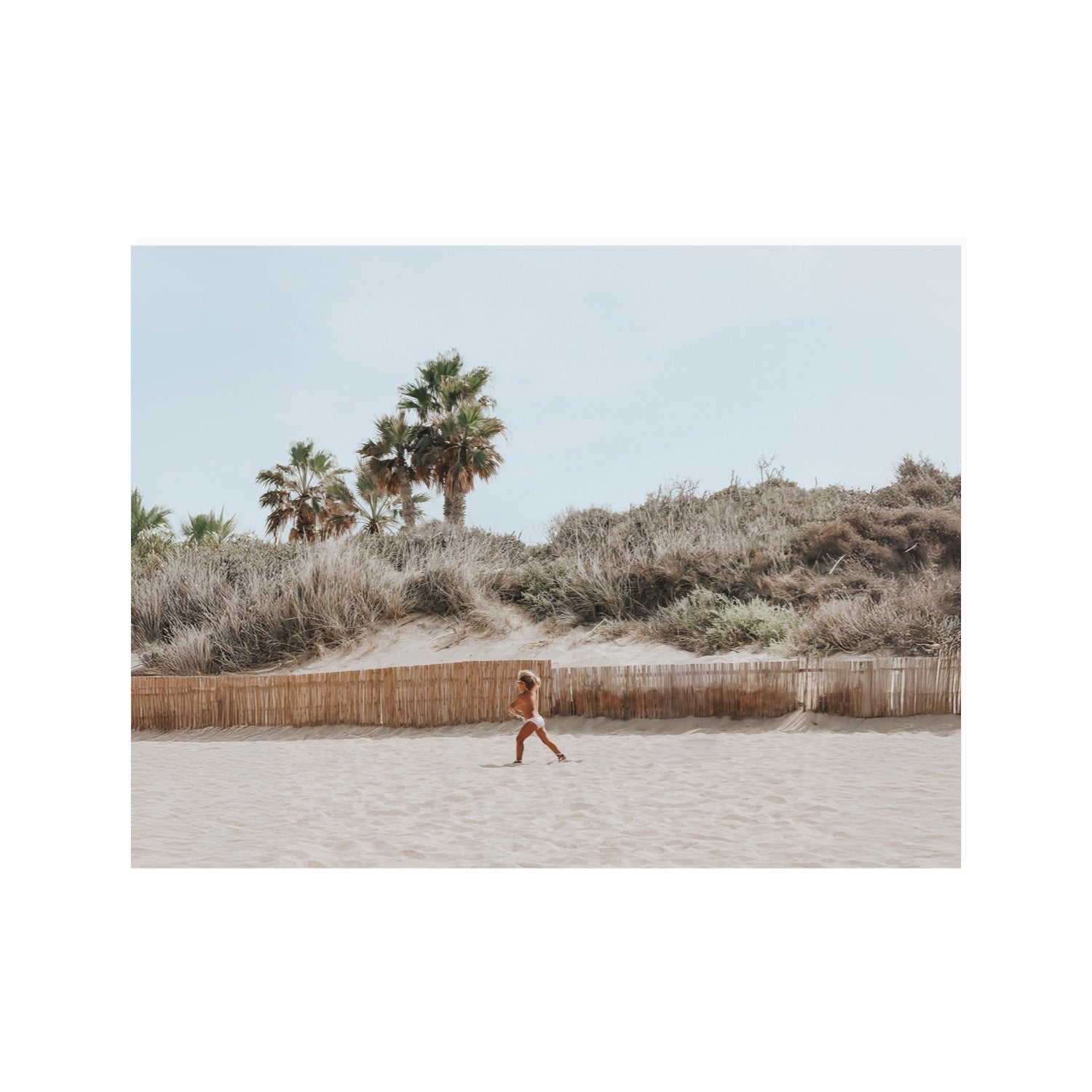 Ragazza Da Spiaggia Puglia beach Italian fine art print 30 x 40 in unframed fine art print