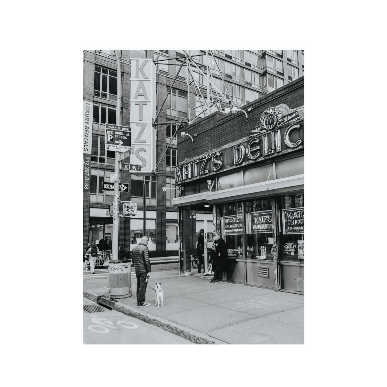 Graphite Gotham New York NYC Black & White wall art 30 x 40 in unframed fine art print