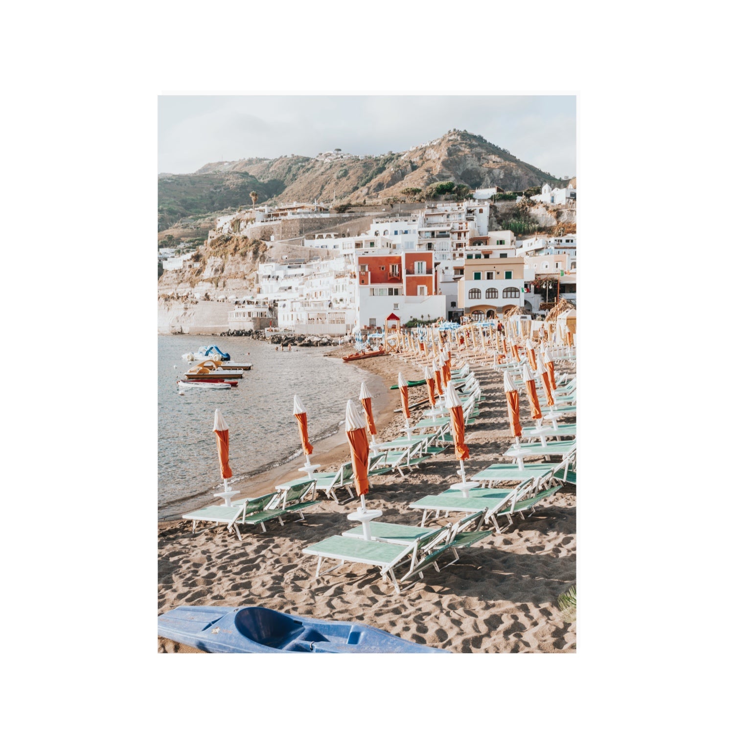 L'Isola del Paradiso Ischia Mediterranean wall art 30 x 40 in unframed fine art print