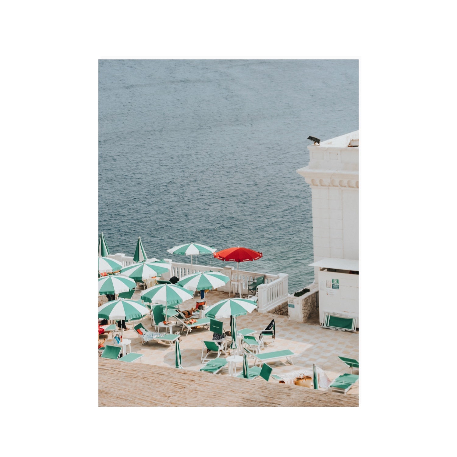 Lido Italiano Puglia beach Italian wall art 30 x 40 in unframed fine art print