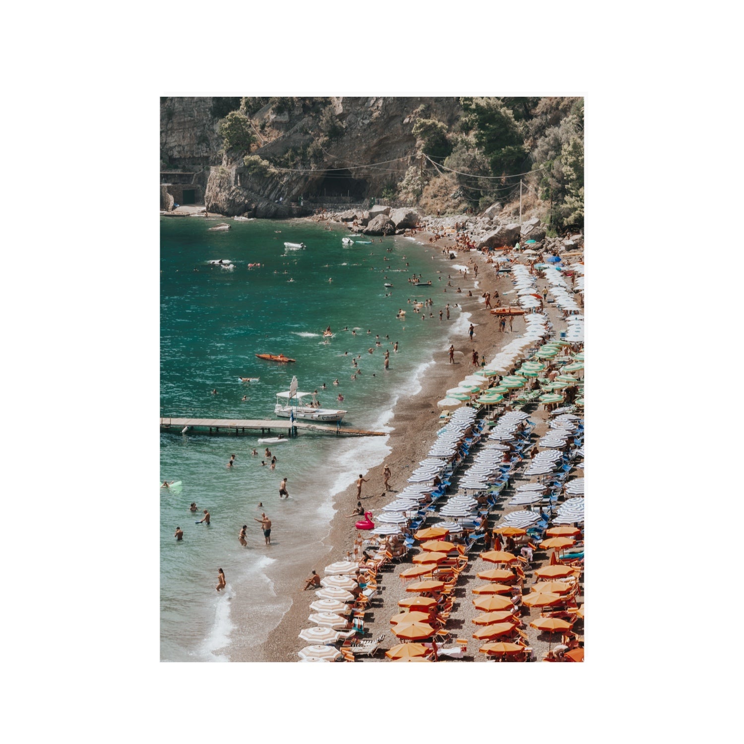 Ocean's Playground Positano decor wall art 30 x 40 in unframed fine art print