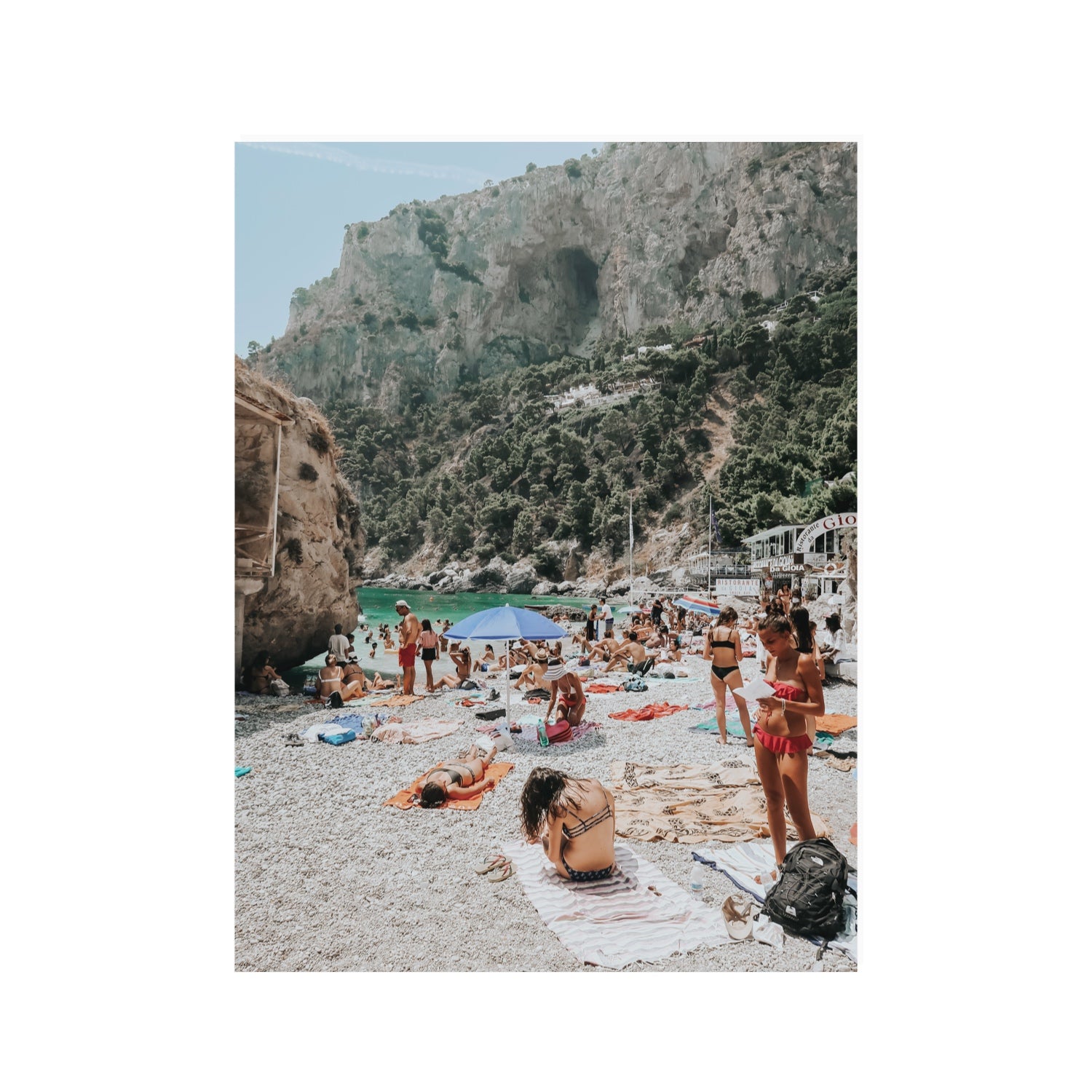 Marina Piccola Capri Mediterranean wall art 30 x 40 in unframed fine art print